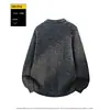 Nueva chaqueta cárdigan de punto para hombre talla grande, top de primavera y otoño, estilo coreano, moda masculina moderna, adecuada para ventas transfronterizas