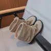 Sandalias Transpirables Caladas de Estilo Veraniego para Niñas 2026, Chanclas Romanas para Niños, Zapatos para Niños de Media Pantorrilla con Suela Suave Antideslizante
