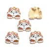 Pingente Gatinho de Liga Esmaltada Desenho Animado Fofo para Colar Chaveiro DIY Acessórios de Joia Pingente W388