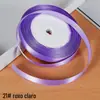 Fita de Cetim Transfronteiriça de 1cm, Fita Decorativa para Caixas de Presente, Fita para Laços, Fita de Cetim, Fita de Seda, Direto do Fabricante no Atacado