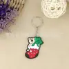 Llavero de Goma Suave de PVC de Dibujos Animados Cruzados Llavero Creativo Lindo de Silicona para Coche Colgante Llavero Pequeño Regalo