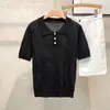 Camisa Polo de Manga Curta com Gola Reversível para Homem, Camiseta de Verão de Marca Tendência, Estilo Coreano Slim Fit, Top Versátil Tendência Novo 2025