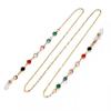 Cadena de Gafas de Moda Transfronteriza, Accesorio Sencillo de Seis Colores, Cadena Metálica Antideslizante para Colgar del Cuello, Cadena Colgante Antiperdida, Envío Gratis O