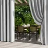 Cortinas Impermeables de Tela Oxford para Exteriores, Protección Solar para Patio Trasero del Hogar, Cortinas sin Perforaciones, Cortinas Totalmente Opacas y de Aislamiento Térmico, Productos Terminados