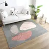 Alfombra de imitación cachemir al por mayor del fabricante Alfombra nórdica minimalista para sala de estar Alfombra para dormitorio junto a la cama Cobertura total Alfombra suave Felpudo