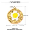 Serpiente Solar Bicolor Chapado en Oro DIY Colgante de Acero Inoxidable Collar con Colgante de Ojo de Diablo Femenino Joyería de Acero de Titanio
