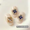 Manicura Estilo Palacio Chino Joyería de Circonita Lujo Accesible Simple Brillante Rojo Rosa Diamante Verde Uña Francesa Uña Portátil Decoración de Uñas