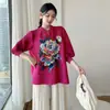 Chaqueta Cardigan Plisada Estilo Nacional Retro Miyake Primavera Temprana 2025 Nuevo Elegante Top Cheongsam Corto con Estampado de Peonías