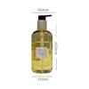 Botella de plástico dorado de 500 ml botella PET 250 ml botella vacía de champú transparente de alta calidad botella para hotel salón de belleza