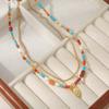 Collar de Perlas de Agua Dulce de Lujo Original Estilo Dunhuang Cadena de Lana Retro Nicho Cadena Clavicular Cadena para el Cuello Otoño e Invierno