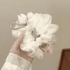 Goma para el pelo de tulipán estilo hada para niñas, suave accesorio floral para el cabello, liga para el pelo, adorno para moño, diadema