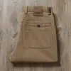 Pantalones casuales de sarga de algodón grueso para hombre para otoño e invierno, corte recto holgado, textura de alta calidad, pantalones caqui de negocios casuales