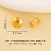Prata 925 Banhada a Ouro Contas Espaçadoras Cravejadas com Diamantes Acessórios para Joias Artesanais DIY Pulseira Colar