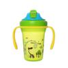 Vaso de Plástico Infantil, Vaso Doméstico para Bebé con Asa y Popote, Vaso de Aprendizaje para Beber, Diseño de Dibujos Animados, Resistente a Roturas, Vaso al por Mayor, Sellado y a Prueba de Fugas