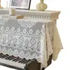 Tela de Cobertura de Piano Atmosférica Piano Digital Engrosado Cubierta de Encaje Media Cubierta Simple Cubierta a Prueba de Polvo para Piano Cubierta Completa