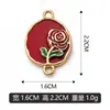 Placa de dupla camada flor rosa pulseira diy pingente colar pingente acessórios de joias podem ser lote misto vendas diretas da fábrica transfronteiriço