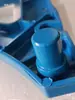 40 cm de largura acessórios de prateleira extensível de alumínio suporte de corchete azul estrutura de suporte base espessada
