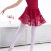 Saia Meia-Calça de Treinamento de Dança Infantil Verão Saia de Chiffon para Menina Ballet Vestido de Apresentação Infantil de Renda Avental