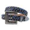 Cinto Masculino Cinto de Strass Cinto Feminino Y2K Cinto Cravejado Diamante Completo Moda Estilo Punk Cinto Largo Decoração de Cinto para Calças Femininas