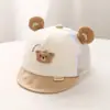 Gorra tipo pico de pato para recién nacidos, para meses pequeños, estilo fino de verano, de 0 a 3 meses, gorra de béisbol con protección solar para bebé, visera suave, sombrero para el sol, moderno