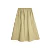 Falda de Moda Retro para Mujer Talla Grande Cintura Alta Corte A Estilo Coreano Otoño Nicho Color Sólido Casual Versátil