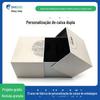 Caixa de Presente de Porcelana com Porta Dupla, Estampagem a Quente em Papel Especial, Relevo, Embalagem Personalizada de Alta Qualidade para Conjunto de Xícaras e Chá