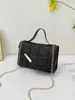 Bolso de Hombro Cruzado Pequeño Cuadrado de Tela Pu Color Sólido Moda Estilo Coreano Nuevo 2026 Acolchado de Diamante con Cadena Metálica