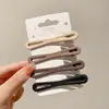 Grampo de Cabelo Bico de Pato Cor Café com Leite para Mulheres, Presilha para Franja, Piranha para a Parte de Trás da Cabeça, Grampo para Cabelo Liso para Maquiagem e Lavar o Rosto, Acessório de Cabelo