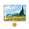 Pintura decorativa de Van Gogh, pintura para pasillo, pintura para restaurante, pintura colgante, pintura al óleo de la cosecha, mural de pasillo, pintura de pared de sala de estar, pintura de pasillo, pintura de cielo estrellado