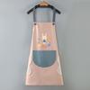 Avental Feminino Atacado à Prova de Óleo Impermeável Tecido de PVC Cozinha Doméstico Padrão Impressível Desenho Animado Roupa de Trabalho Cintura