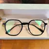 Ancho Total 140mm, Adecuado para Caras Redondas, Lentes para Miopía con Graduación, Incluye Plaquetas Nasales, Hace que el Rostro Parezca Más Delgado Sin Maquillaje, Montura Semi-Titanio con Plaquetas Nasales Tr
