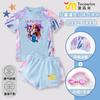 2025 Novo Traje de Banho Infantil Kpop Hunter Girl Group Traje de Banho para Meninas Secagem Rápida Médio e Grande Infantil Dividido Tendência