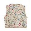 Al por mayor 2024 verano nuevo estilo europeo y americano chaleco suelto de encaje jacquard para mujer
