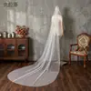 Velo de Novia Manzhen con Red de Perlas de una Sola Capa, Velo Vintage Elegante de Alta Gama para Propuesta y Registro de Matrimonio V180