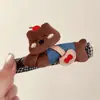 Bolso de Hombro de Cachorro de Dibujos Animados Pinza para el Cabello para Mujer 2025 Nuevo Estilo Pinza de Pelo de Gama Alta para Moño en la Parte Posterior de la Cabeza Pinza de Pato Linda Accesorio para el Cabello