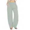 Ropa de mujer transfronteriza 2024 nueva europea y americana Amazon eBay Europa y América talla grande suelta algodón y lino pantalones casuales mujeres