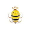 Yt098 Abejita Animal Miel DIY Accesorios para Joyería Hecha a Mano Aleación Gota de Aceite Colgante Pendientes Pendientes Joyería