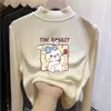 Camiseta interior versátil de forro polar para niños, estilo otoño e invierno, camiseta para niñas, cuello semi-alto, para niños mayores, capa interior cálida, top de manga larga