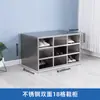 Gabinete de zapatos de acero inoxidable 201, vestidor, banco para cambiarse los zapatos, casillero, gabinete multi-puerta con cerradura, taller libre de polvo, gabinete de almacenamiento para empleados