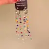¡Tan hermoso! Pendientes de Cascada con Borla Azul, Estilo Nuevo que Realza el Blanco, Pendientes Dulces y Exagerados para Mujer