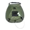 Bolsa de almacenamiento de agua para acampar al aire libre, bolsa de ducha para exteriores, bolsa de ducha de 20L alimentada por energía solar, portátil para bañarse al aire libre