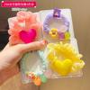 Anillo de Pelo del Intestino Delgado Bolas para Niños Cuerda para el Pelo de Niñas Tendones de Goma de Colores para Niñas Accesorios para Cabello de Cola de Caballo Alta para Niñas