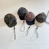 Sombrero de Tendencia Handsome de Corea del Sur Plaid de Contraste Gorra de Visera Plana Sombrero para Niños Padre-Hijo Adulto