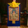 Pintura decorativa Thangka Tíbet impresión dorada 35*20cm una variedad de actividades opcionales para formar pintura de Buda Thangka