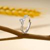 Anillo de pareja original de espigas de trigo y rosas para hombre y mujer un par de anillo de diseño de nicho Mori ins Plata de ley 925