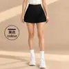 Venta Caliente Transfronteriza Falda Plisada de Tenis Falda Deportiva Falso Dos Piezas Ropa de Fitness Yoga Bolsillo Anti-exposición Secado Rápido Cintura Alta