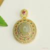 Aiyu Jade Hetian Natural Colgante Agua Clara Joyería de Jade Collar Estilo Étnico Venta al por Mayor Dropshipping S4051714L