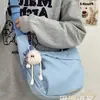 Nuevo Bolso Dumpling Estilo Japonés Ins de Primavera y Verano Bolso Cruzado Casual para Mujer Combinación Total Bolso de Hombro Commuter de Color Sólido Combinación Total