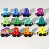 Tren Magnético de Madera de Colores para Niños, Tren Magnético de Números, Bloques de Construcción Cognitivos de Color y Número para Bebés, Juguete de Ensamblaje
