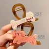 Presilha de Garra Grande com Pérola, Grampo de Tubarão para Cabelo para Mulheres, Presilha Simples para Coque na Parte de Trás da Cabeça, Acessório de Cabelo Versátil